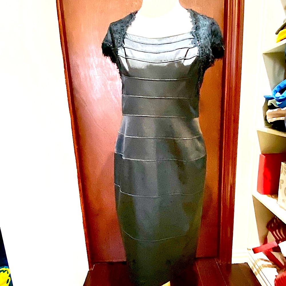 Adrianna Papell lace cocktail dress